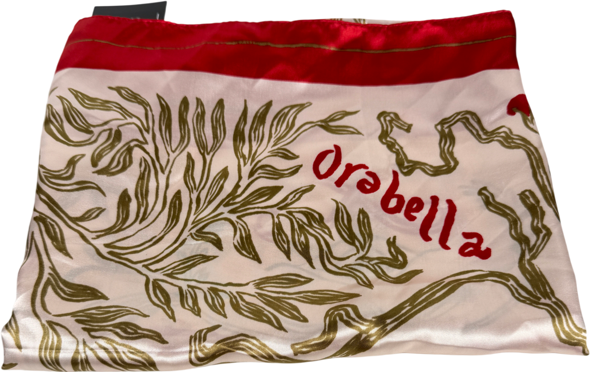 Orebella Red Signature Scarf One Size
