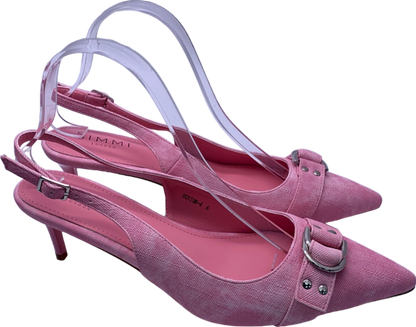 Simmi Pink Huxton-4 Slingback Heels UK 6