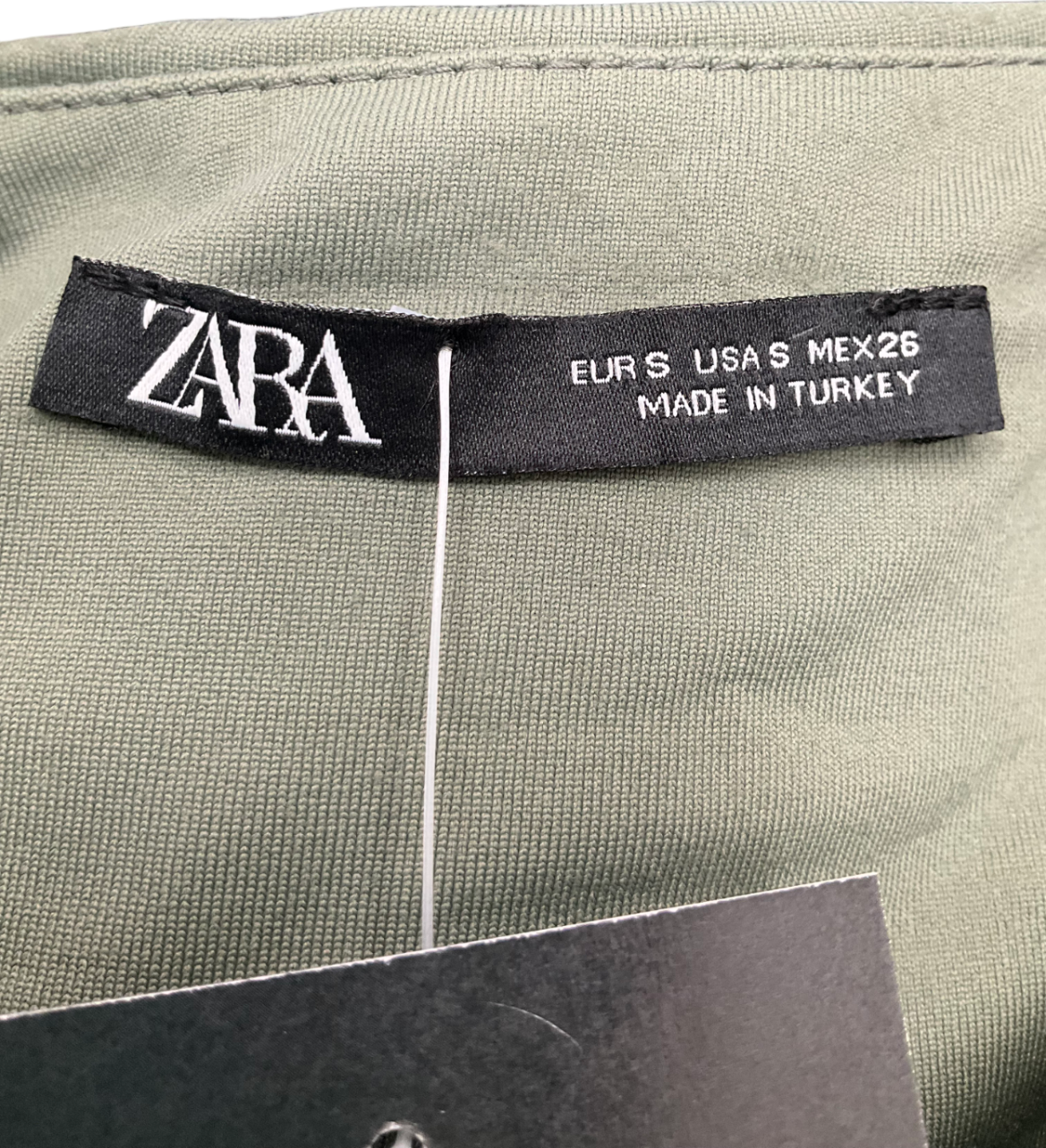ZARA Green Sleeveless Bodysuit UK S