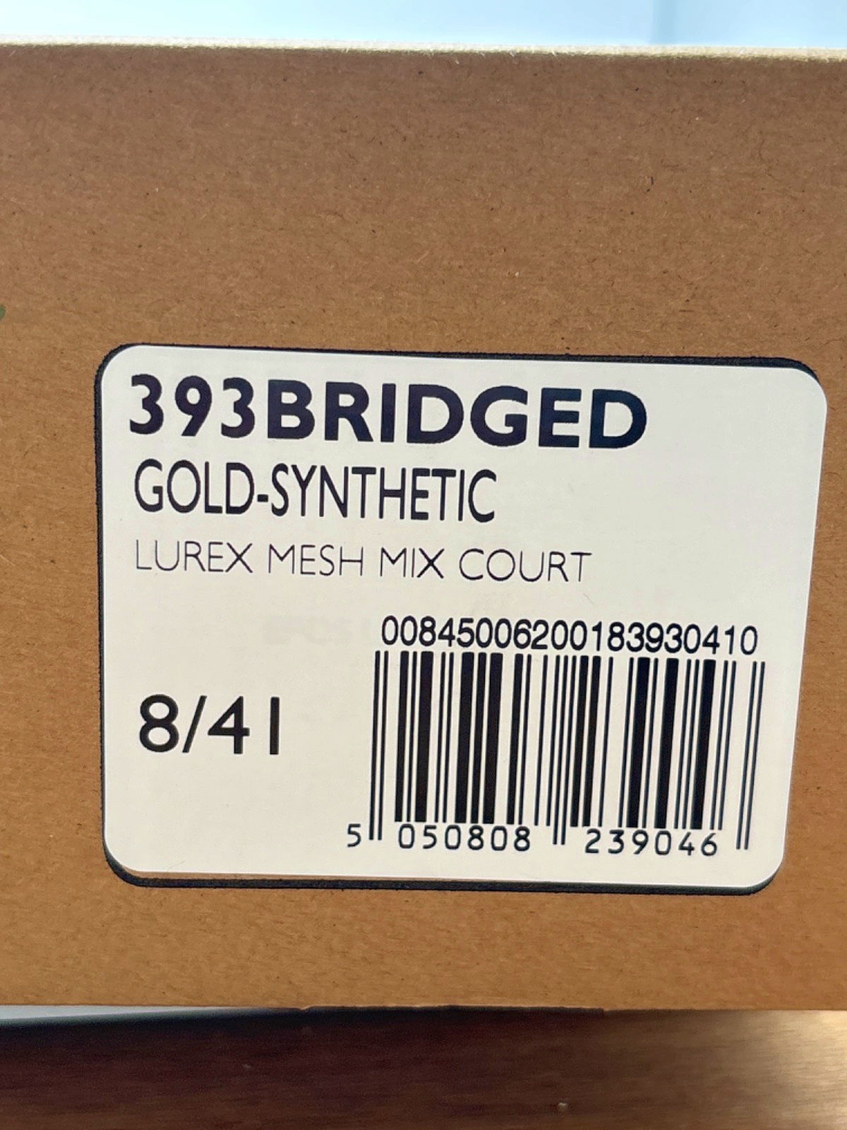 Dune London Gold Lurex Mesh Mix Court Shoes UK 8