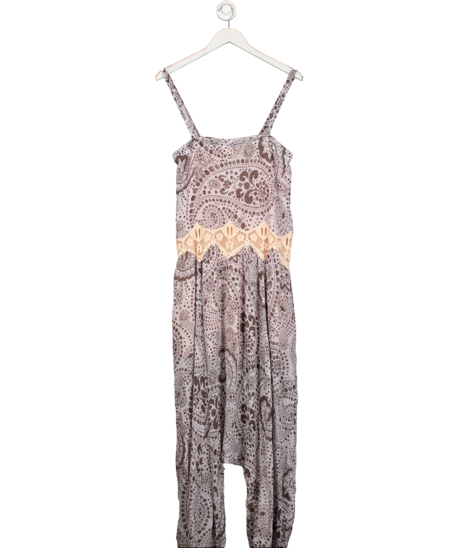 Chloé Pink Silk Paisley Harem Jumpsuit UK 12