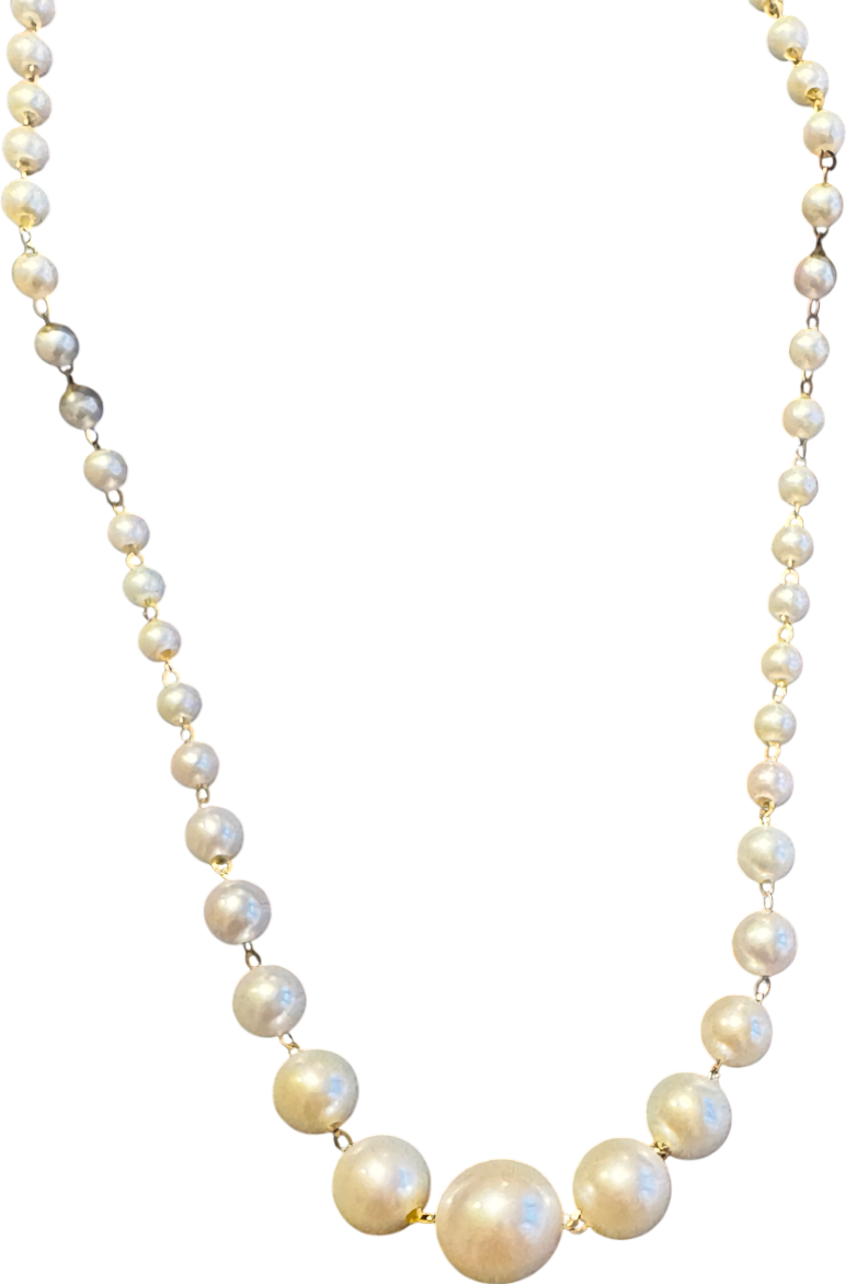 GINGIBERI Yellow Vespera 14k Solid Gold And Fine Aurora Pearl Necklace