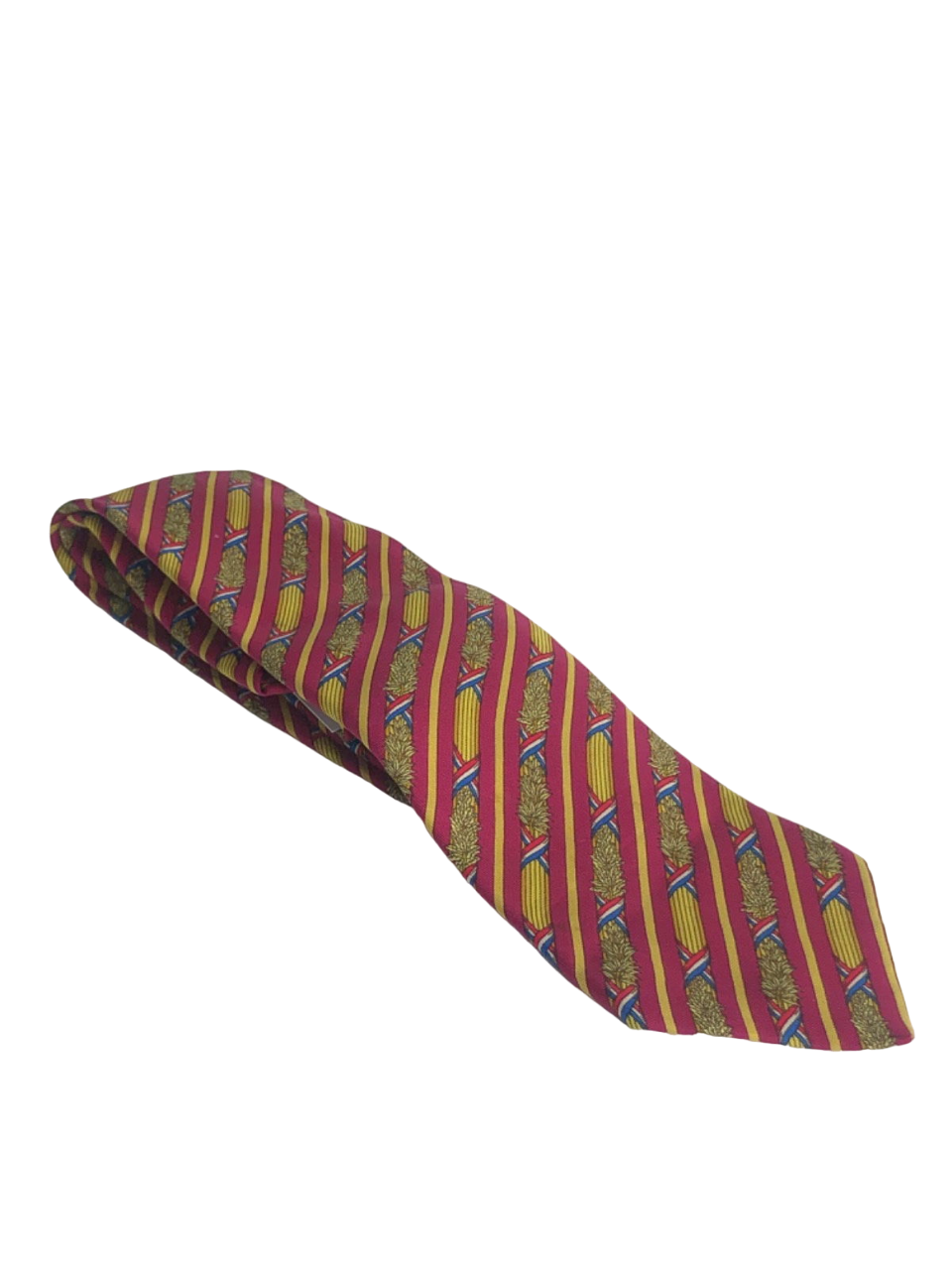 Hermès Multi Stripe Pattern Silk Tie