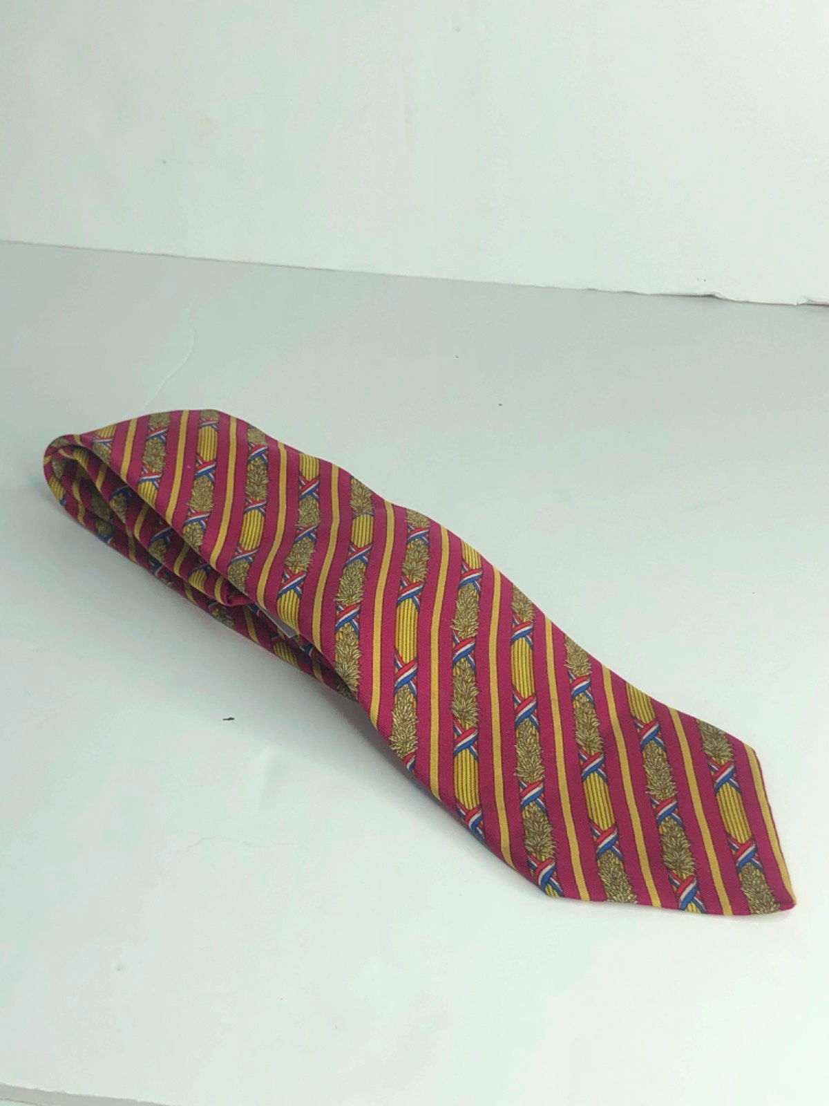 Hermès Multi Stripe Pattern Silk Tie