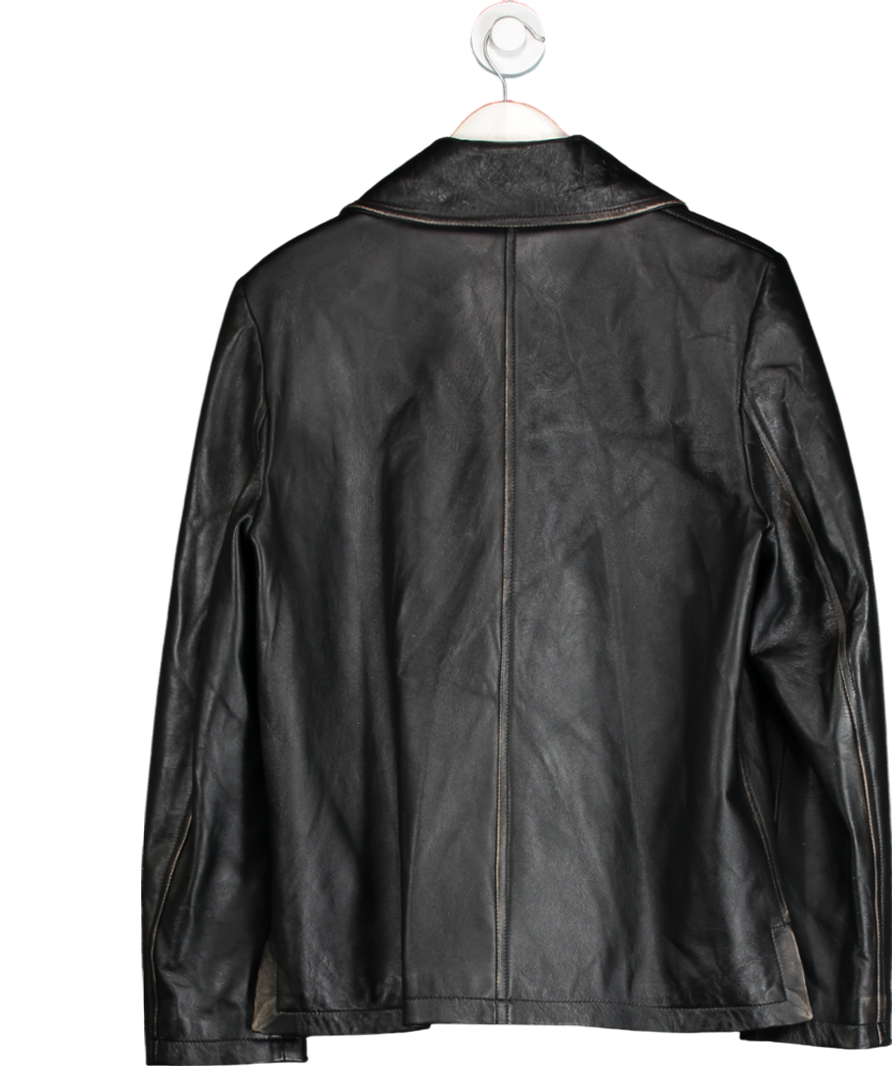 liviana conti Black Leather Jacket UK XL