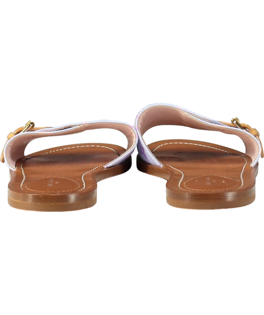 Louis Vuitton Pink Pink/purple Canvas Monogram Flat Slides UK 6 EU 39 👠