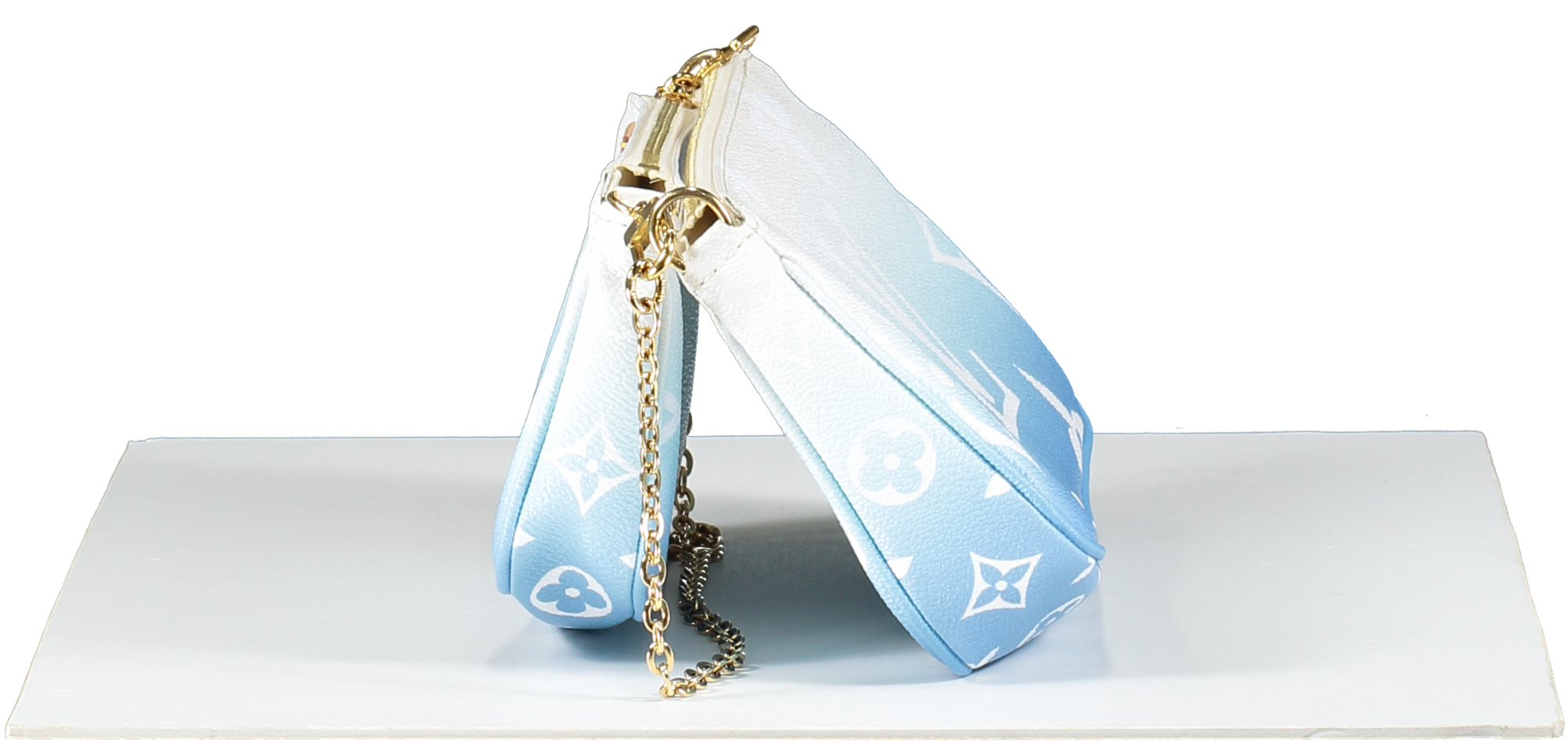 Louis Vuitton Ltd.Edition Blue Multi Pochette, Pool Ombre Handbag