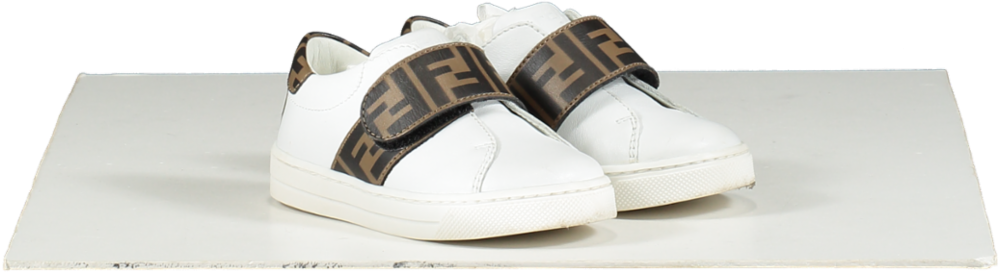 Fendi White Logo Trainers UK 5.5 EU 22 👼