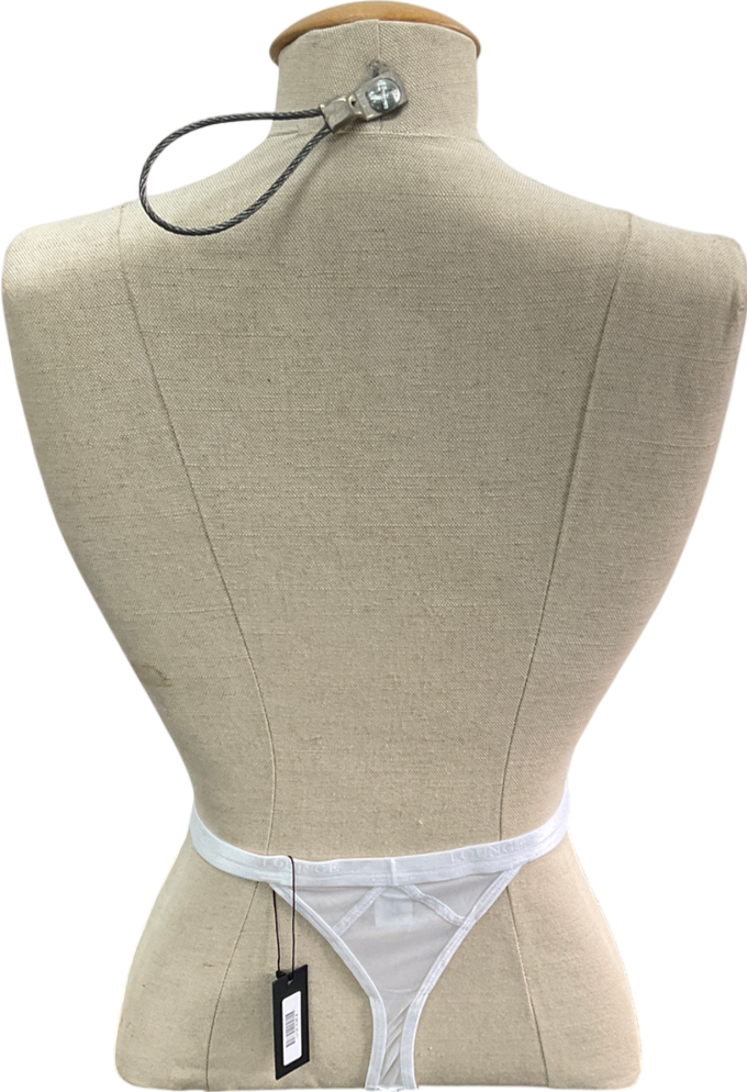 Lounge Underwear White Blossom Balcony Thong UK M