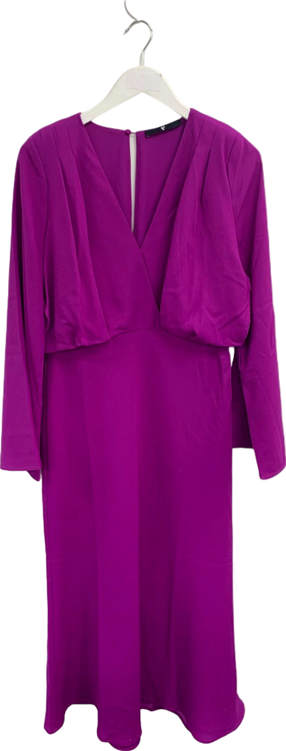 V by Very Purple Midi Dress UK 14