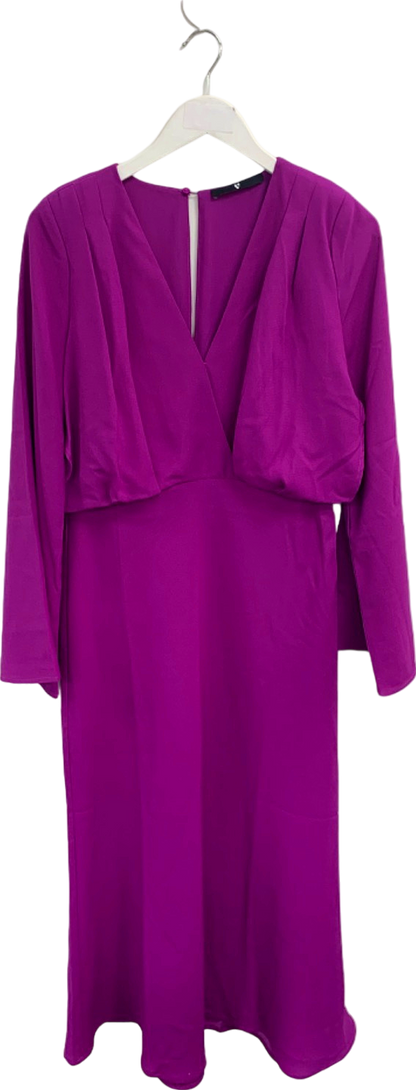 V by Very Purple Midi Dress UK 14