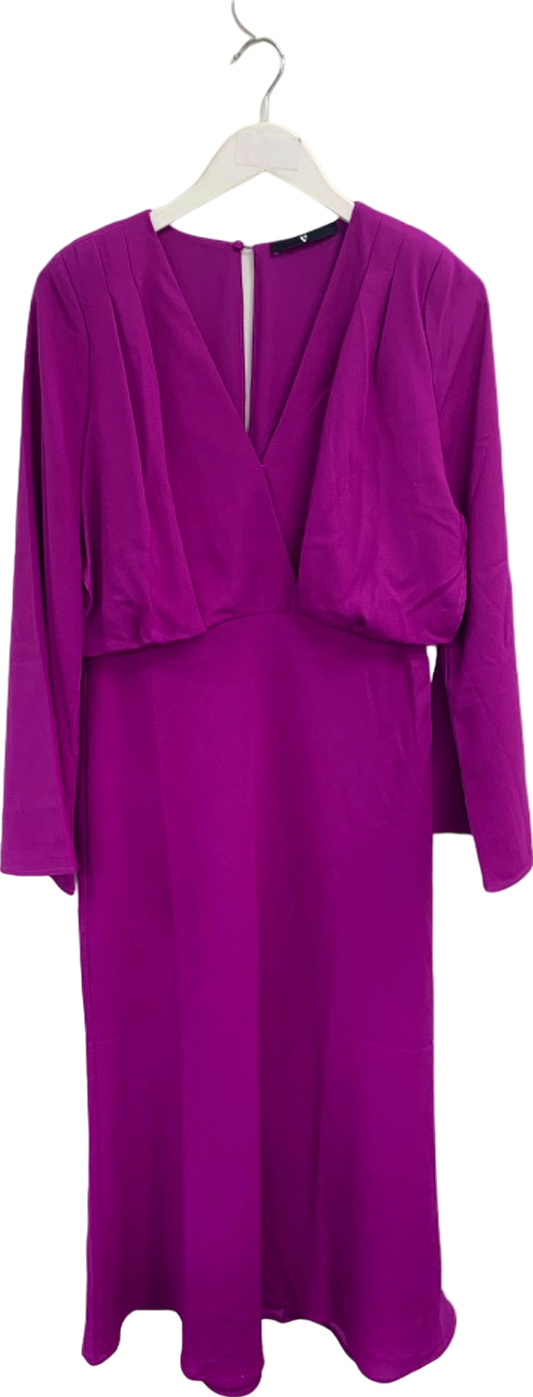 V by Very Purple Midi Dress UK 14