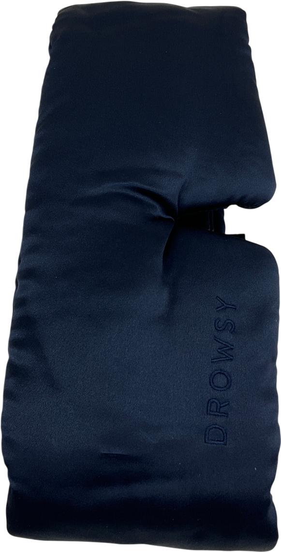 Drowsy Sleep Co Moonlight Shadow Silk Sleep Mask Blue One size