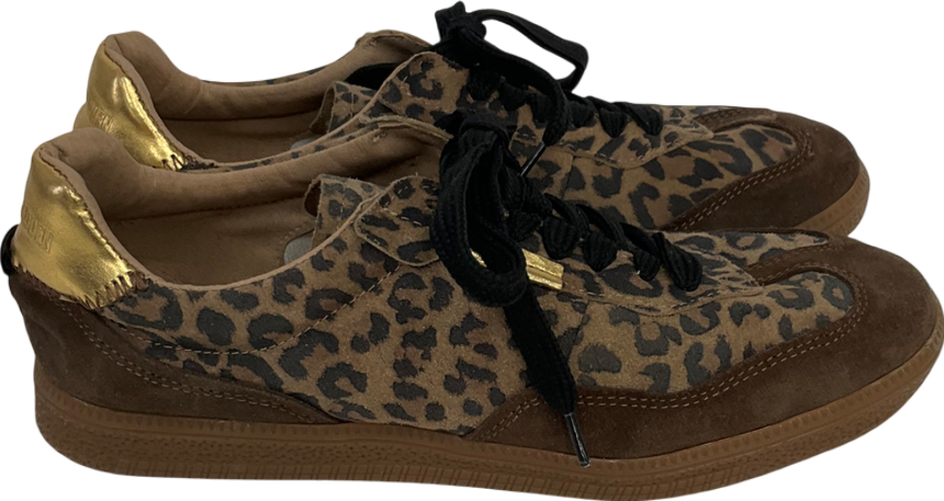 STEVE MADDEN Brown Emporia Trainer In Leopard UK 6 EU 39 👠
