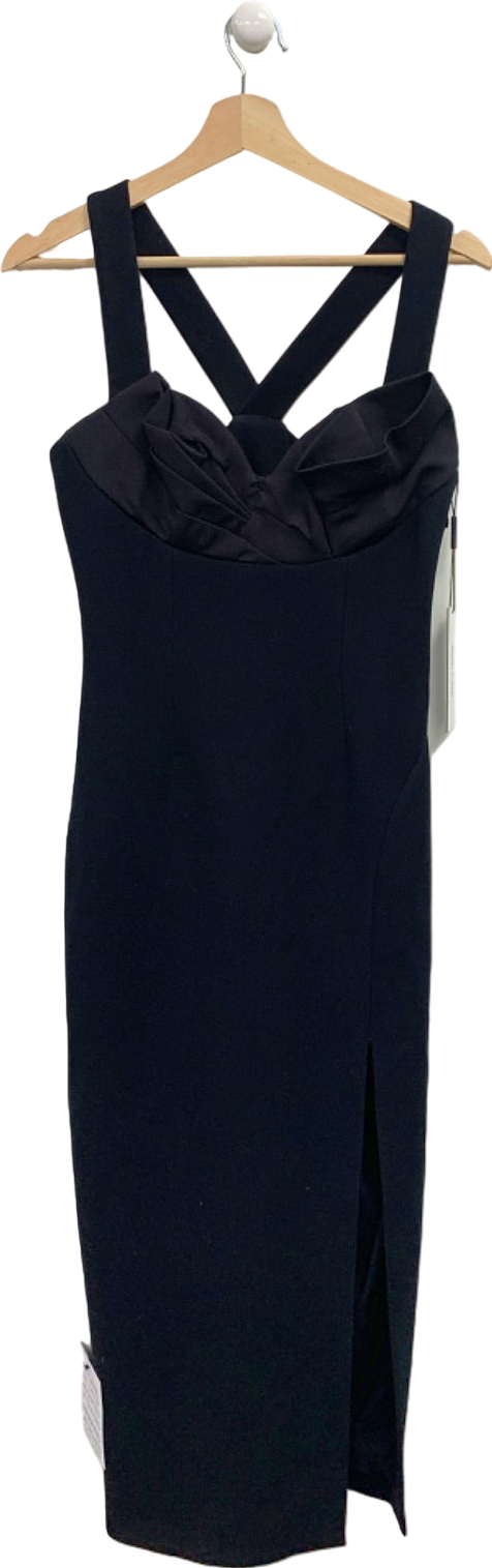 Rachel Gilbert Black Alaric Dress UK 8