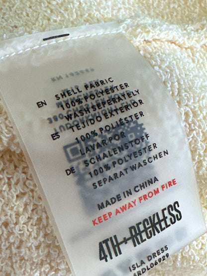 4th + Reckless Off White Isla Beach Dress UK 10