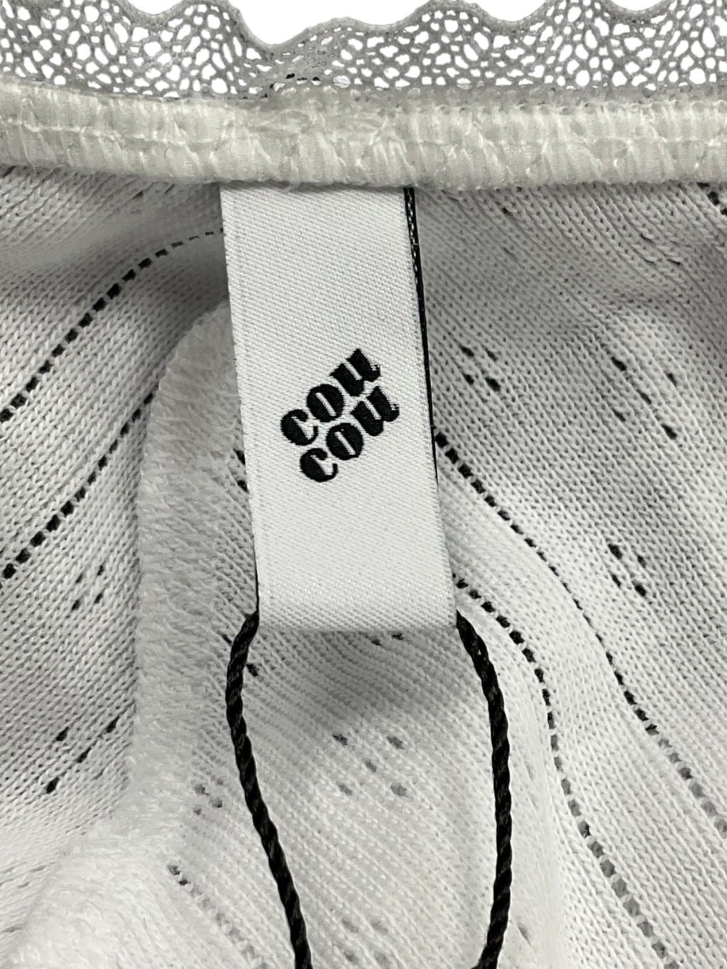 Cou Cou White The High Rise Pants UK M