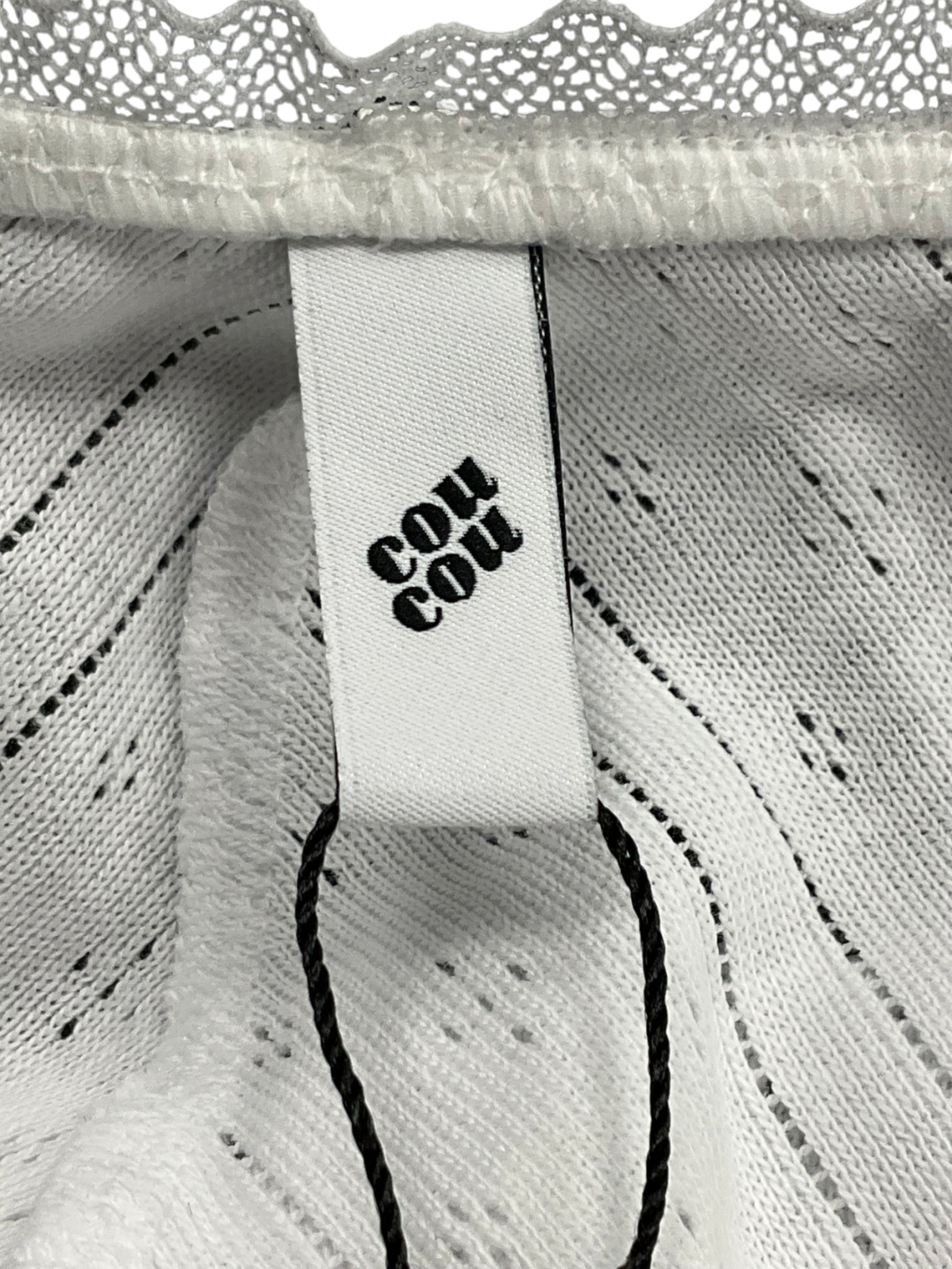 Cou Cou White The High Rise Pants UK M