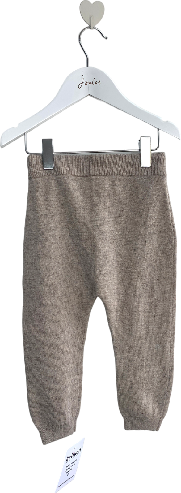 H&M Beige Cashmere? Knitted Trousers 12-18 Months