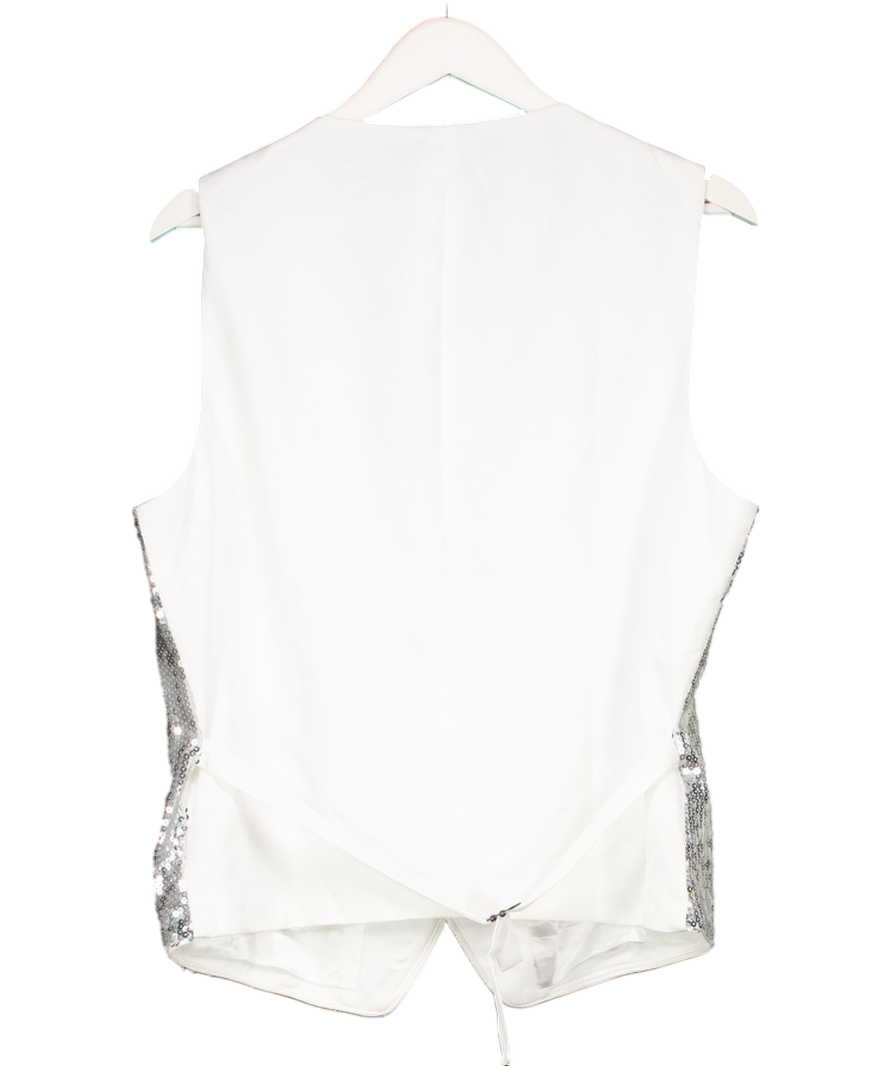 iefiel Metallic Sequin Waistcoat UK XXL
