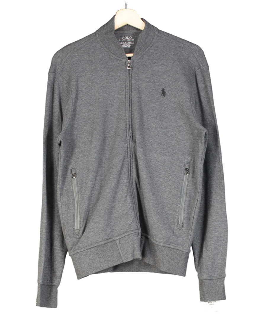Polo Ralph Lauren Grey Full Zip Sweatshirt UK S