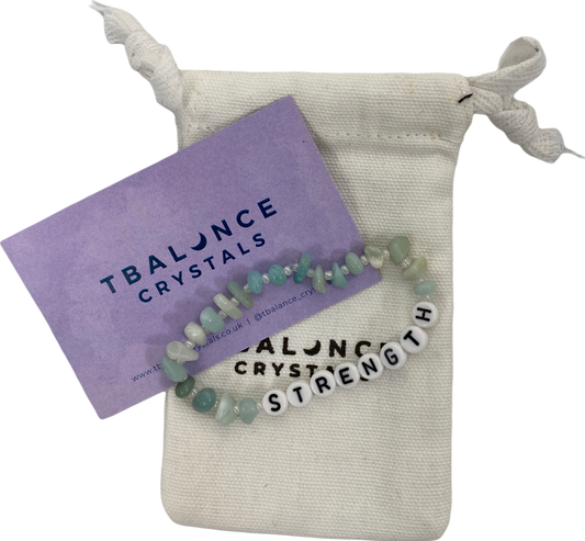 TBalance Crystals Green Strength Crystal Bracelet One Size