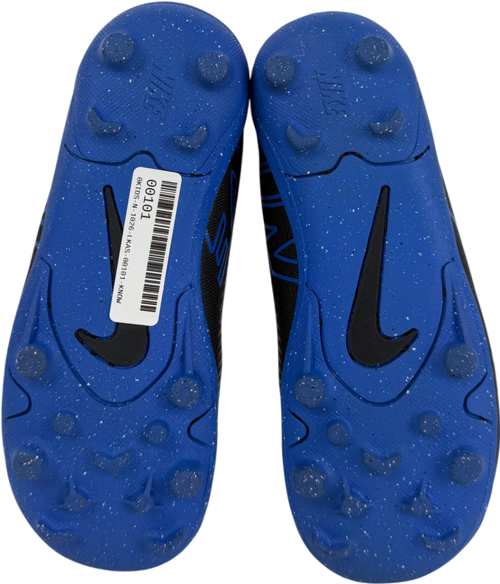 Black Nike Velcro Football Boots UK 12.5 EU 31 👼