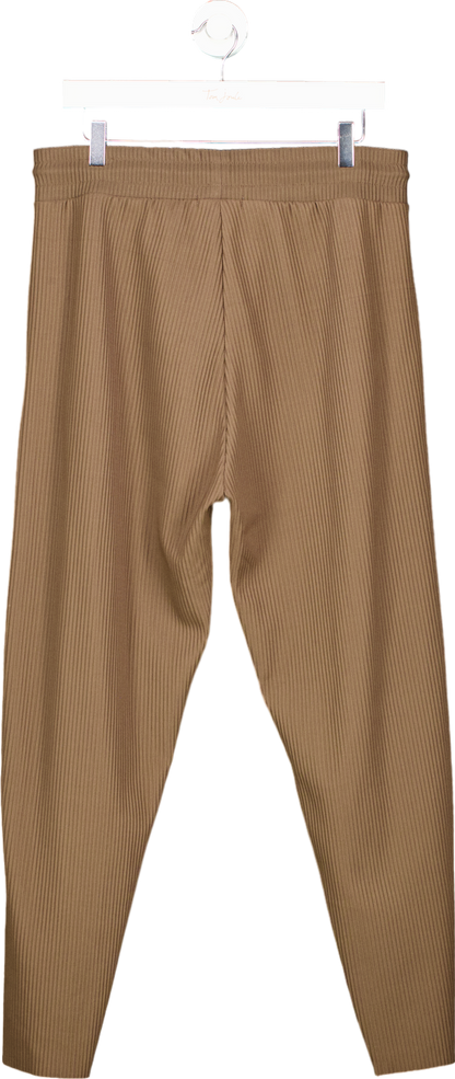 Zara Brown Ribbed Trousers UK XL