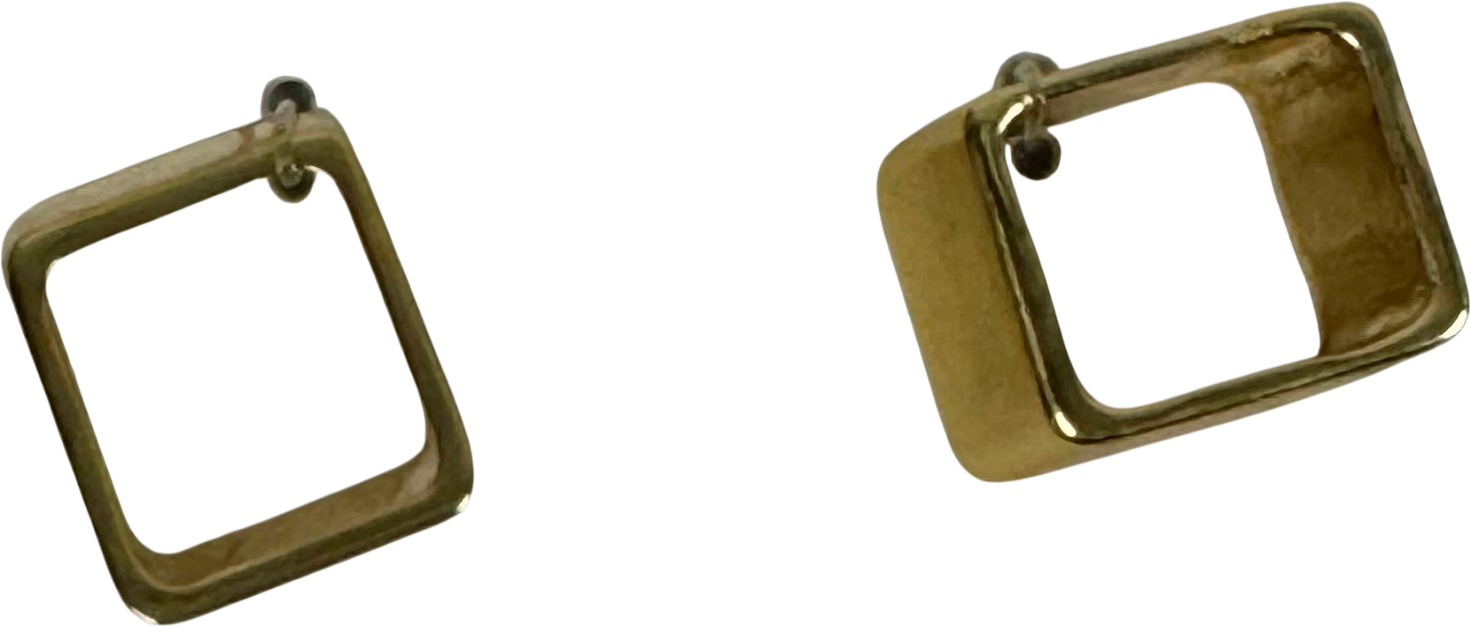 Arket Metallic Gold Plated Rings UK S