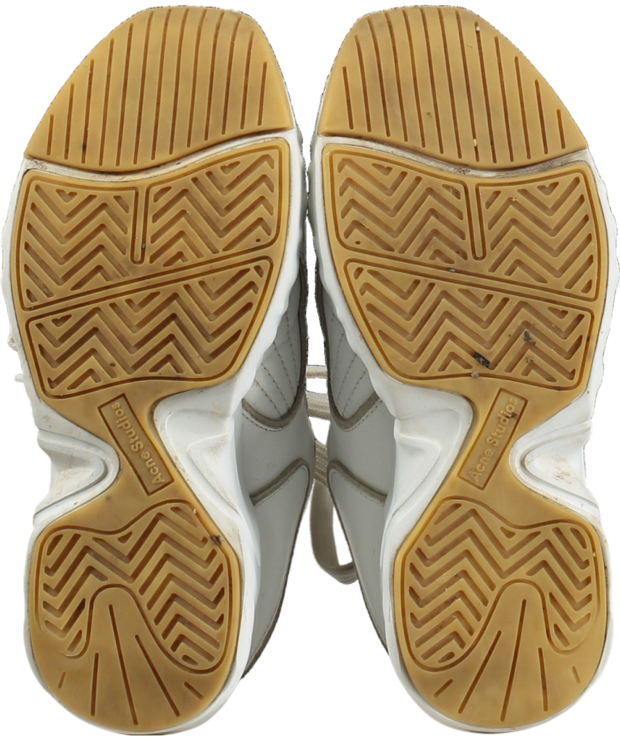Acne Studios White Manhattan Leather Sneakers UK 4 EU 37 👠