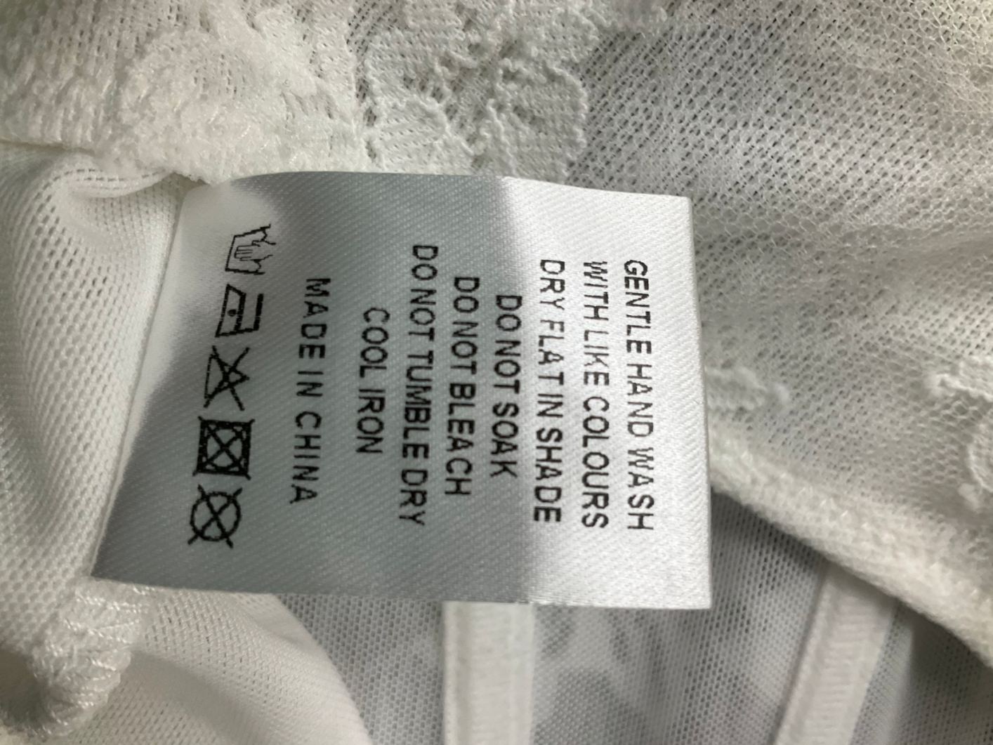 White Fox White Lace Bustier Top UK M