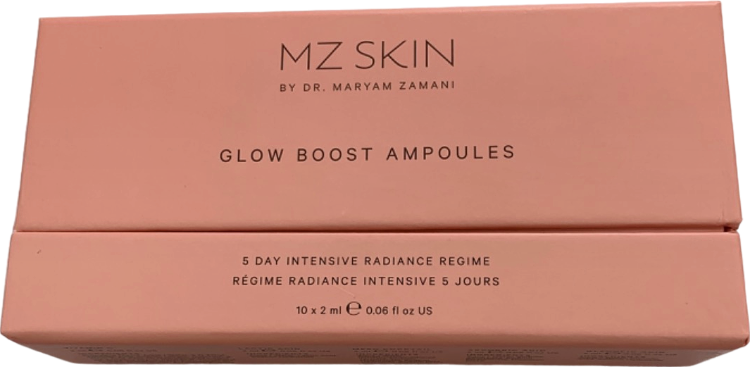 MZ Skin Glow Boost Ampoules 5 Day Intensive Radiance Regime 10x2ml