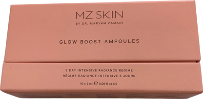 MZ Skin Glow Boost Ampoules 5 Day Intensive Radiance Regime 10x2ml