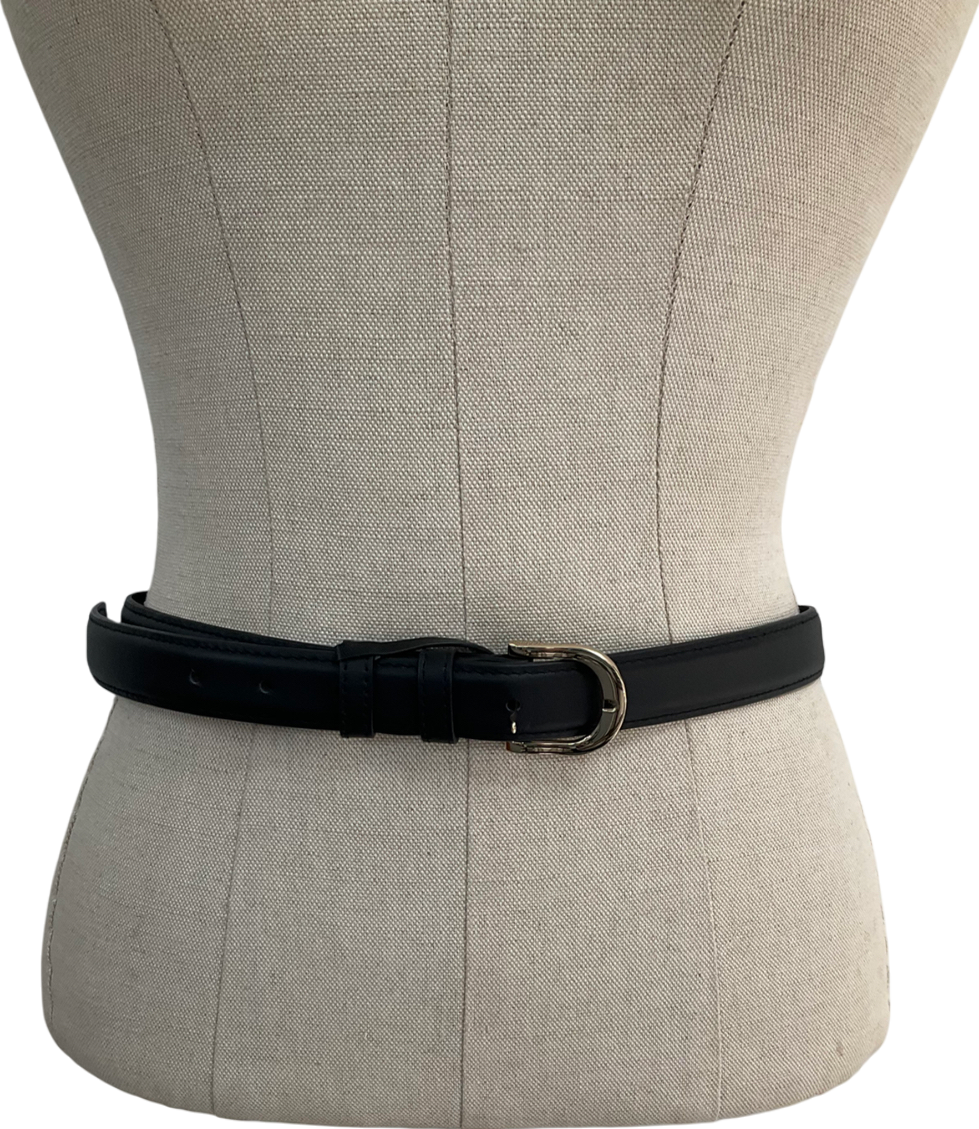 Black Buckle Belt UK 8
