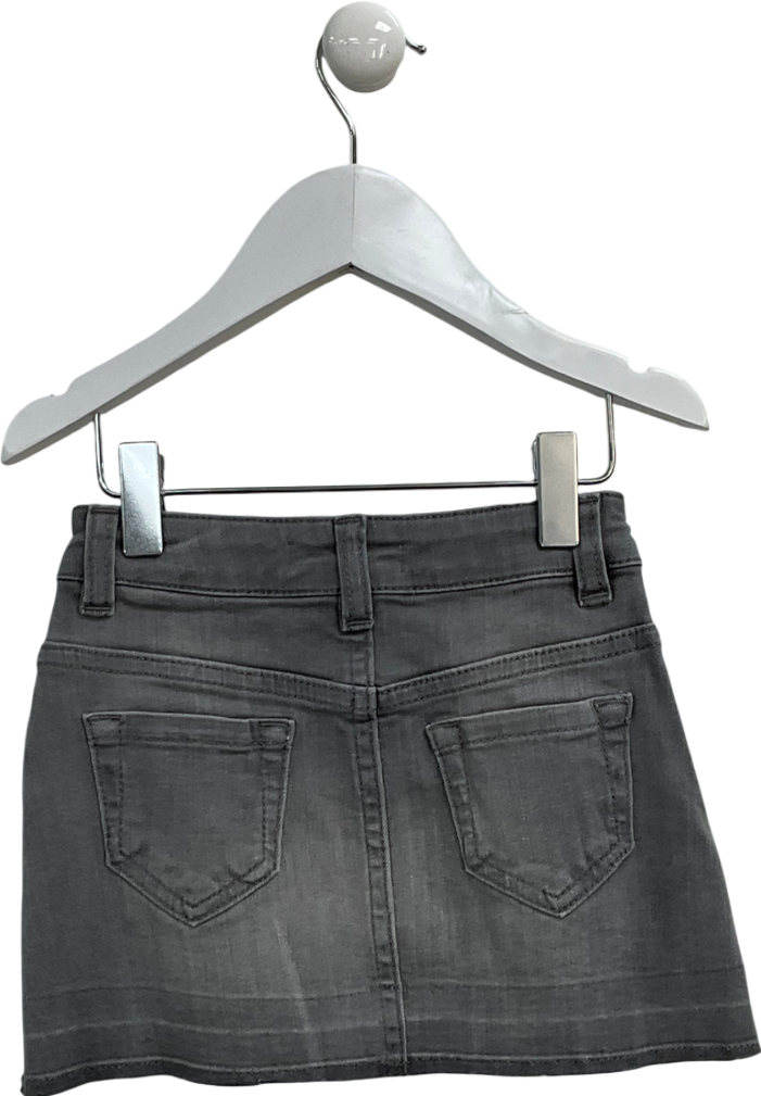 Mintie by Mint Velvet Grey Glitter Trim Denim Skirt 3 Years