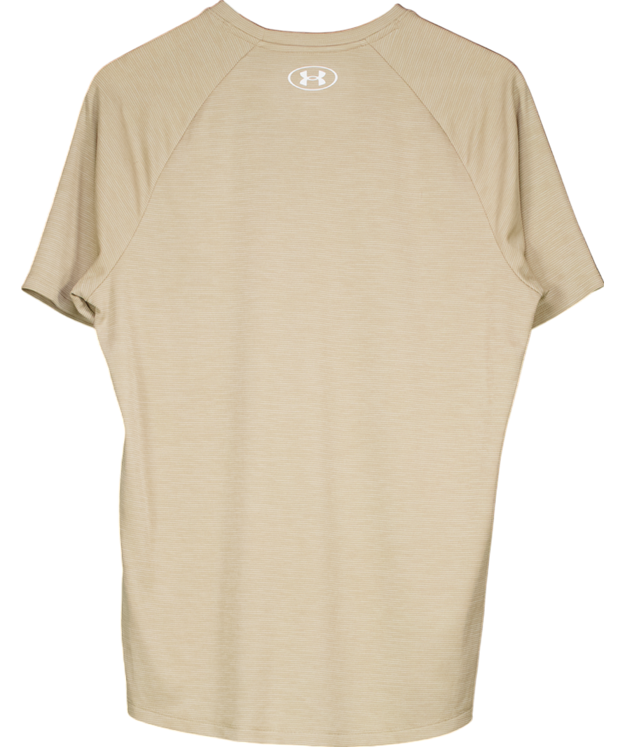 Under Armour Beige Tech Texture T-shirt UK M