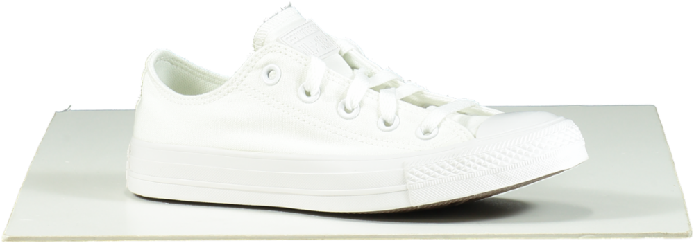 Converse Chuck Taylor All Star White Monochrome Low top trainers UK 4