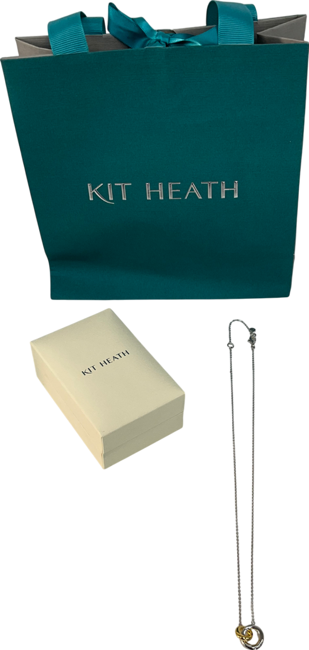 Kit Heath Sterling Silver & Gold plated Bevel Cirque Link Necklace