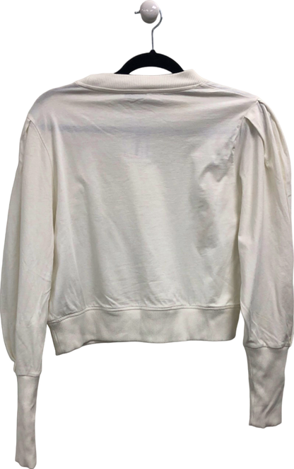 ZARA White Long Sleeve Pullover UK 10