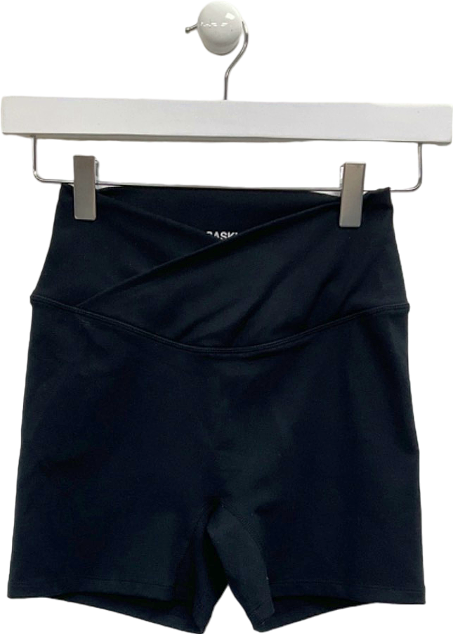 Saski Black High-Waisted cycle Shorts UK S