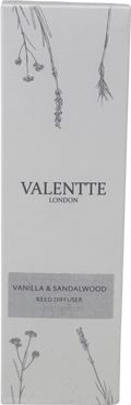VALENTE LONDON White Reed Diffuser – Vanilla & Sandalwood 100ml