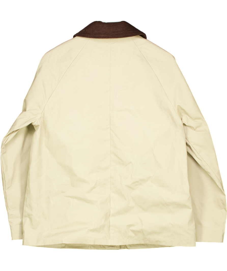 River Island Cream Long Line Barn Jacket UK 10