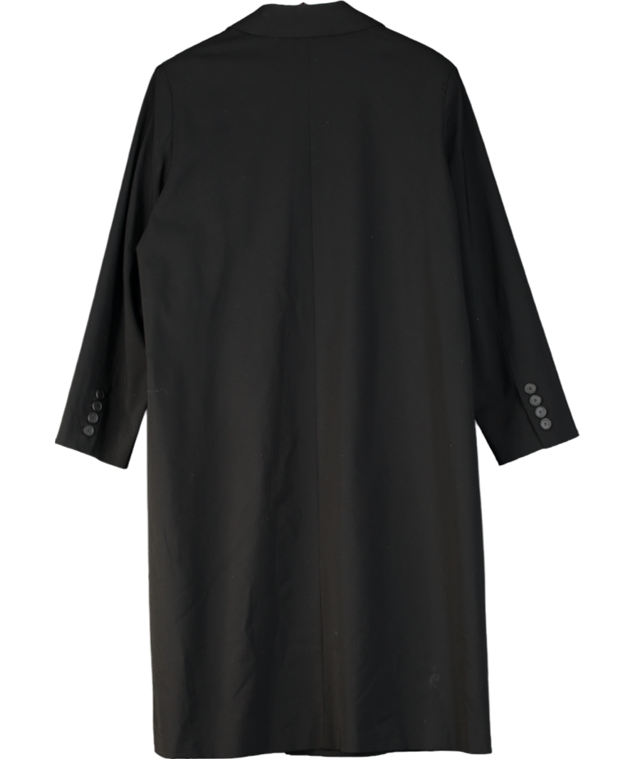 Liviana Conti Black Single Breasted Coat UK L