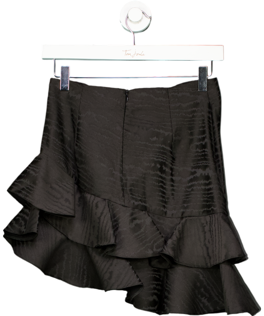 ZARA Black Asymmetric Ruffle Skirt UK S