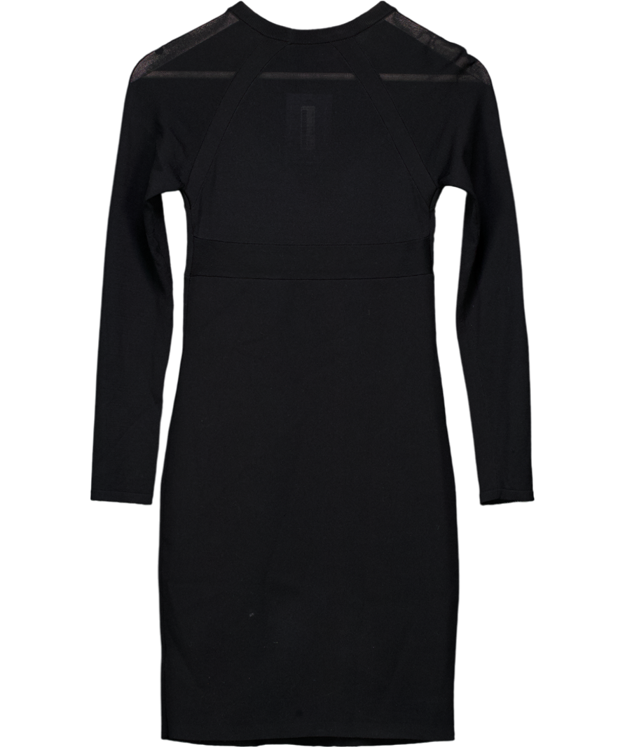 Kendall + Kylie Black Long Sleeve Cut Out Dress UK S