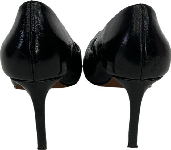 NA-KD Black Leather Heeled Pumps UK 6 EU 39 👠