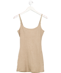 SKIMS Brown Terry Cloth Mini Dress UK S