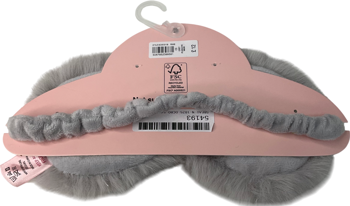 boux avenue Plush Eye Mask Grey One size