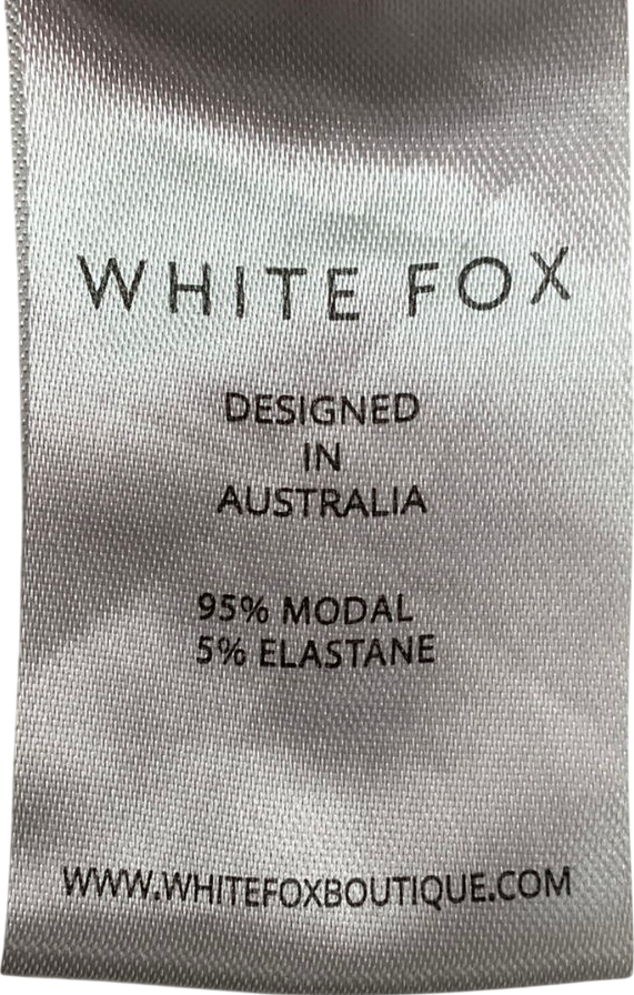 White Fox Only For Tonight Long Sleeve Top Baby Pink UK L