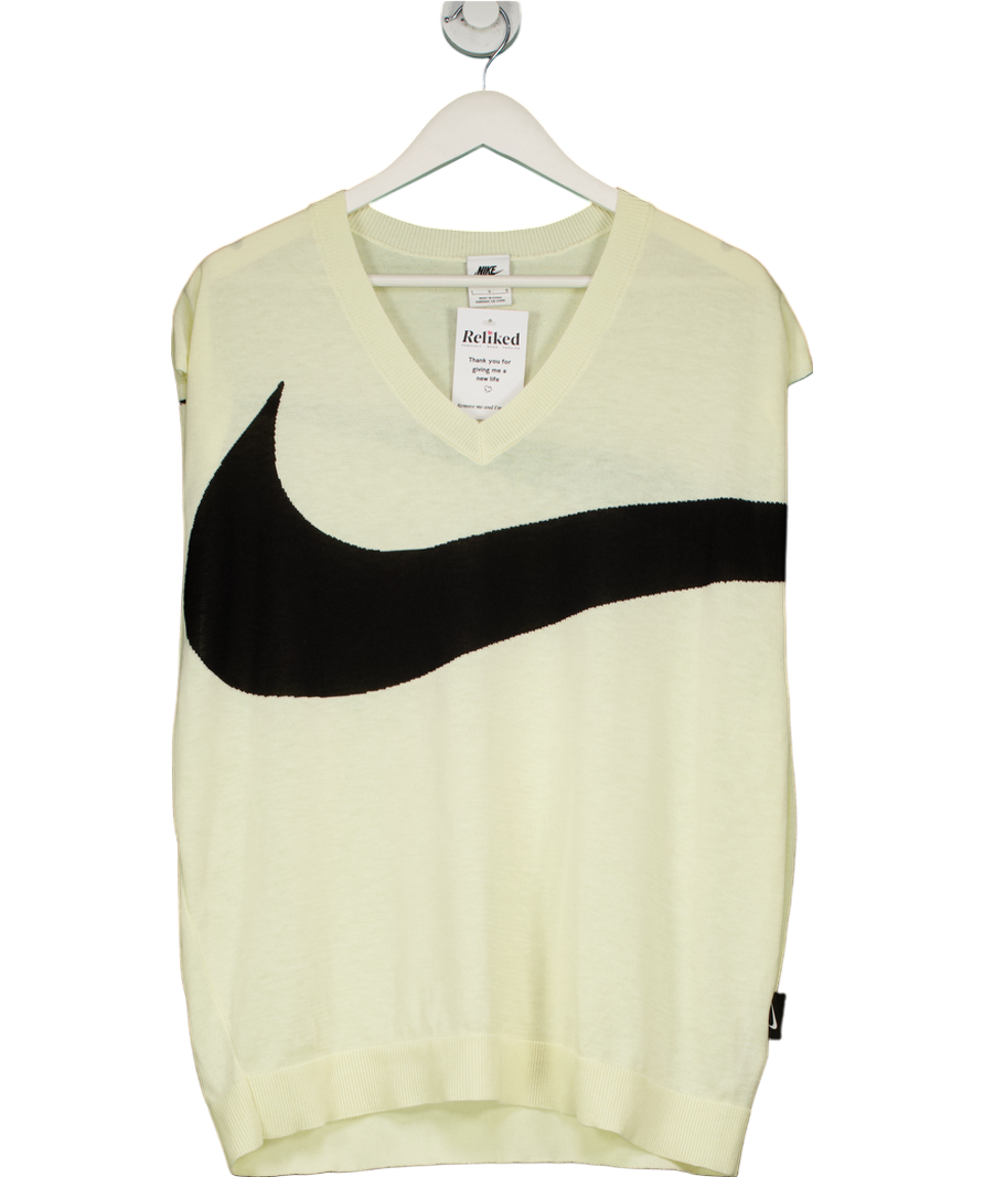 Nike Cream Swoosh Sweater Vest UK L